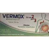 Vermox 100mg 6 tab, Mebendazole