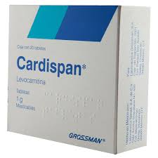 Cardispan Tablets Chewable 1gr 20 Tabs﻿, Levocarnitine﻿