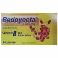 Bedoyecta B Complex Folic Acid, 30 Caps