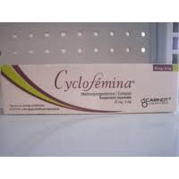 Cyclofemina 25mg 5 mg (Injection) Medroxiprogesterona, Estradiol