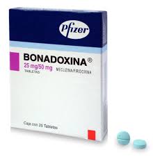 BONADOXINA 25mg 25 Tabs, Meclizine, Pyridoxine