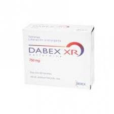 Dabex-XR 750mg 60 tabs, Metformin